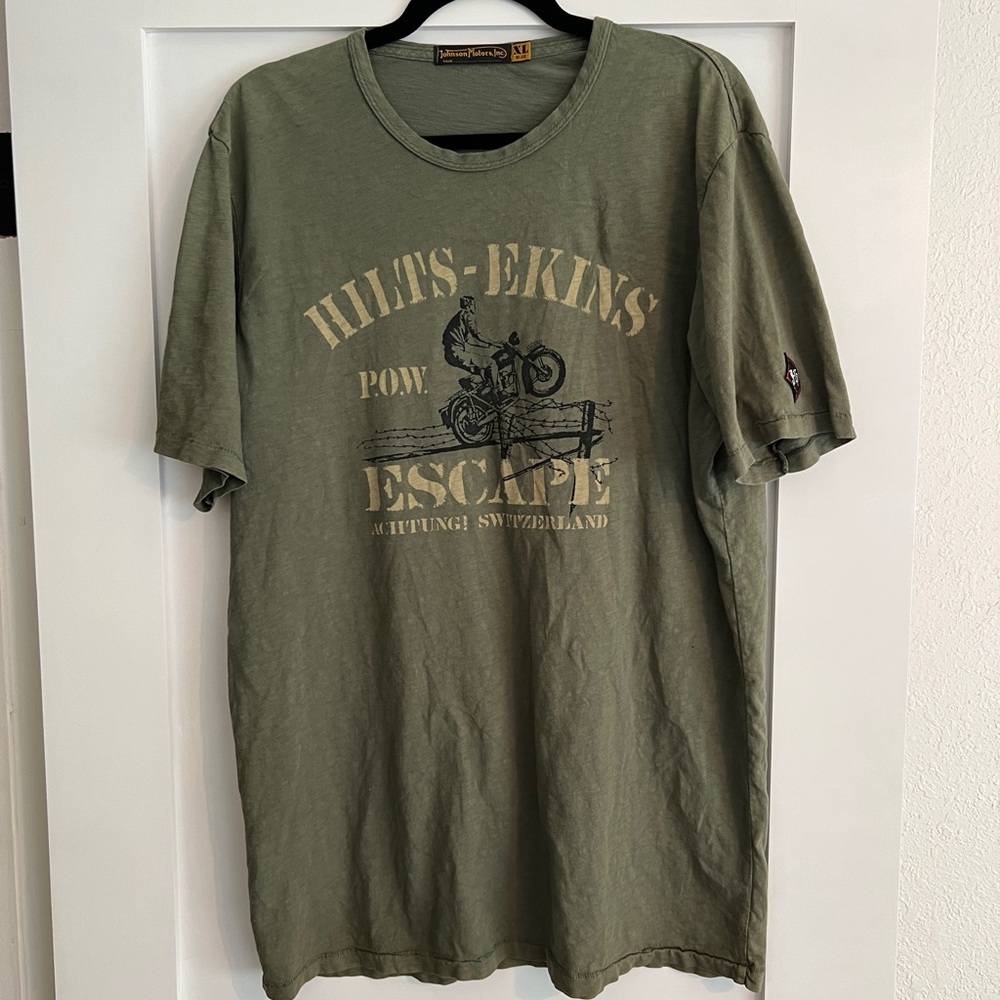 Barely Worn Johnson Motors Steve McQueen The Great Escape Tee